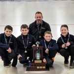 2019 UNDER 11 CHAMPIONS - U11 Jamboree - Team Hill - CFB Halifax Curling Club - Hunter Pretty (Lead), Owen Rhyno (Second), Brennan Smith (Third), Benjamin Hill (Skip) and coach, Shaun Rhyno