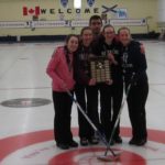  Team Umlah - Lakeshore Curling Club - Amelia Richard (Lead), Kerkeslin MacDonald (Second), Mary Beth Milburn (Third), Alison Umlah (Skip) and coach, Chris MacDonald